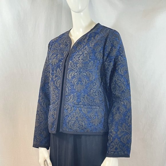 Open Front Damask Jacket | Old Navy - Picture 1 of 7